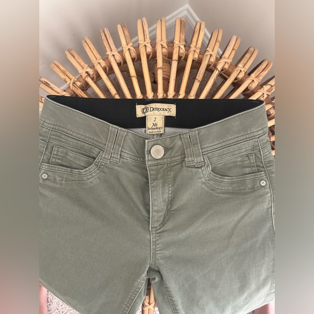 Democracy Pants in Olive green